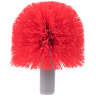 Unger, Ergo, 3.5in, Toilet Bowl Brush Replacement Heads, Plastic Bristles, Red