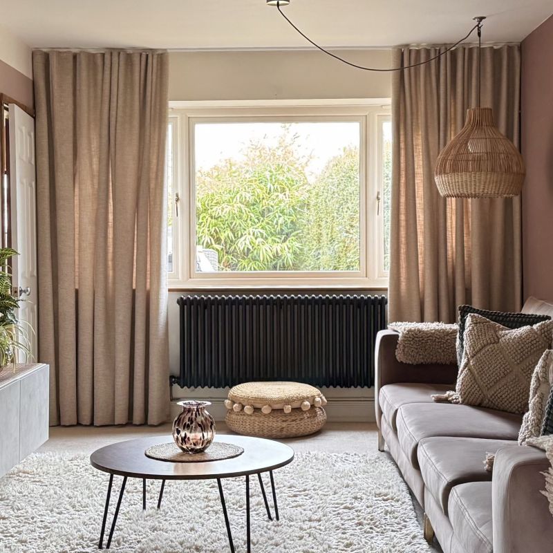 Nest Almond Curtains