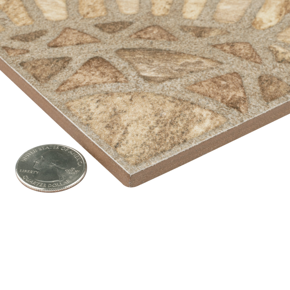 Terra Beige 17-3/4 in. x 17-3/4 in. Ceramic Floor and Wall Tile