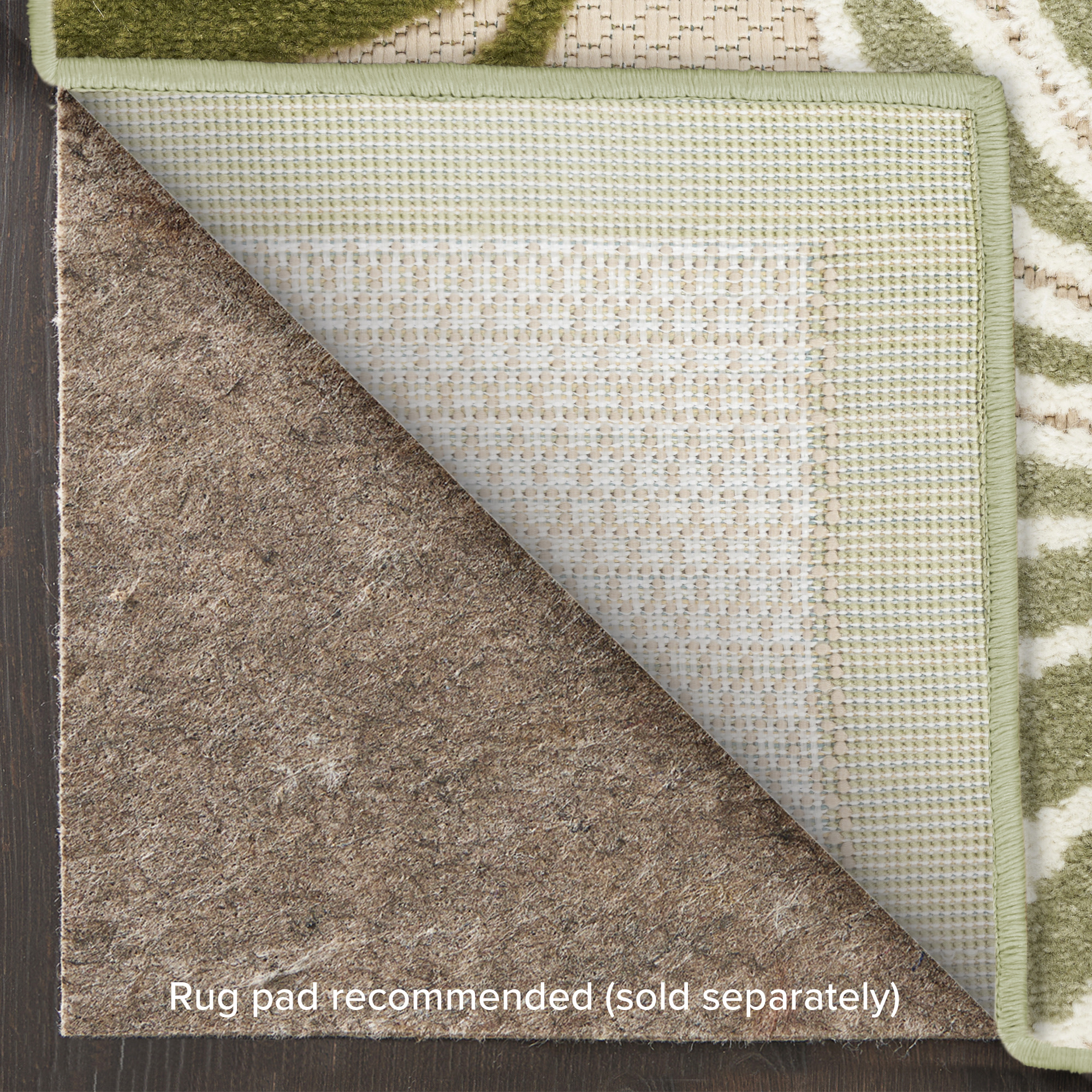 Nourison Aloha 6' x 9' Ivory Green Outdoor Rug