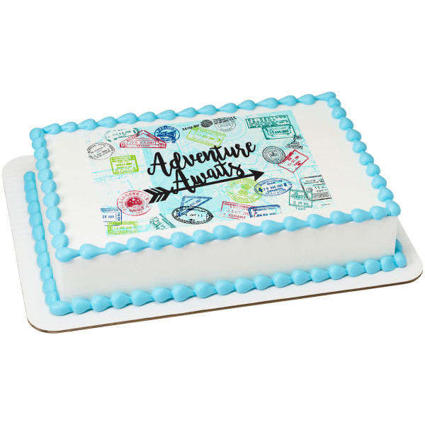 Adventure Awaits PhotoCake® Edible Image®