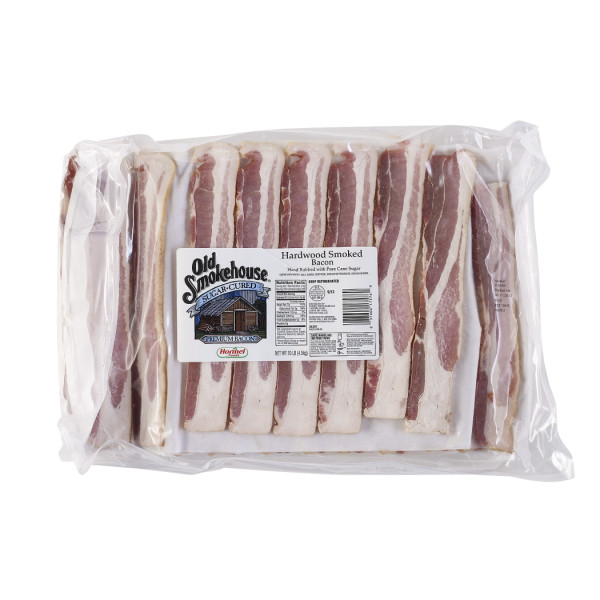 OLD SMOKEHOUSE(r) Bacon, Original, 9/13 slice, 2/10 lb . C1CB - Front Center Inner Pack (Hi Res)