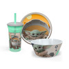 Star Wars: The Mandelorian Kids Dinnerware Set, The Child (Baby Yoda), 3-piece set slideshow image 1 Star Wars: The Mandelorian Kids Dinnerware Set, The Child (Baby Yoda), 3-piece set slideshow image 1