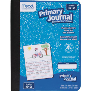 Primary Journal Half Page Ruled, 100 Sheets
