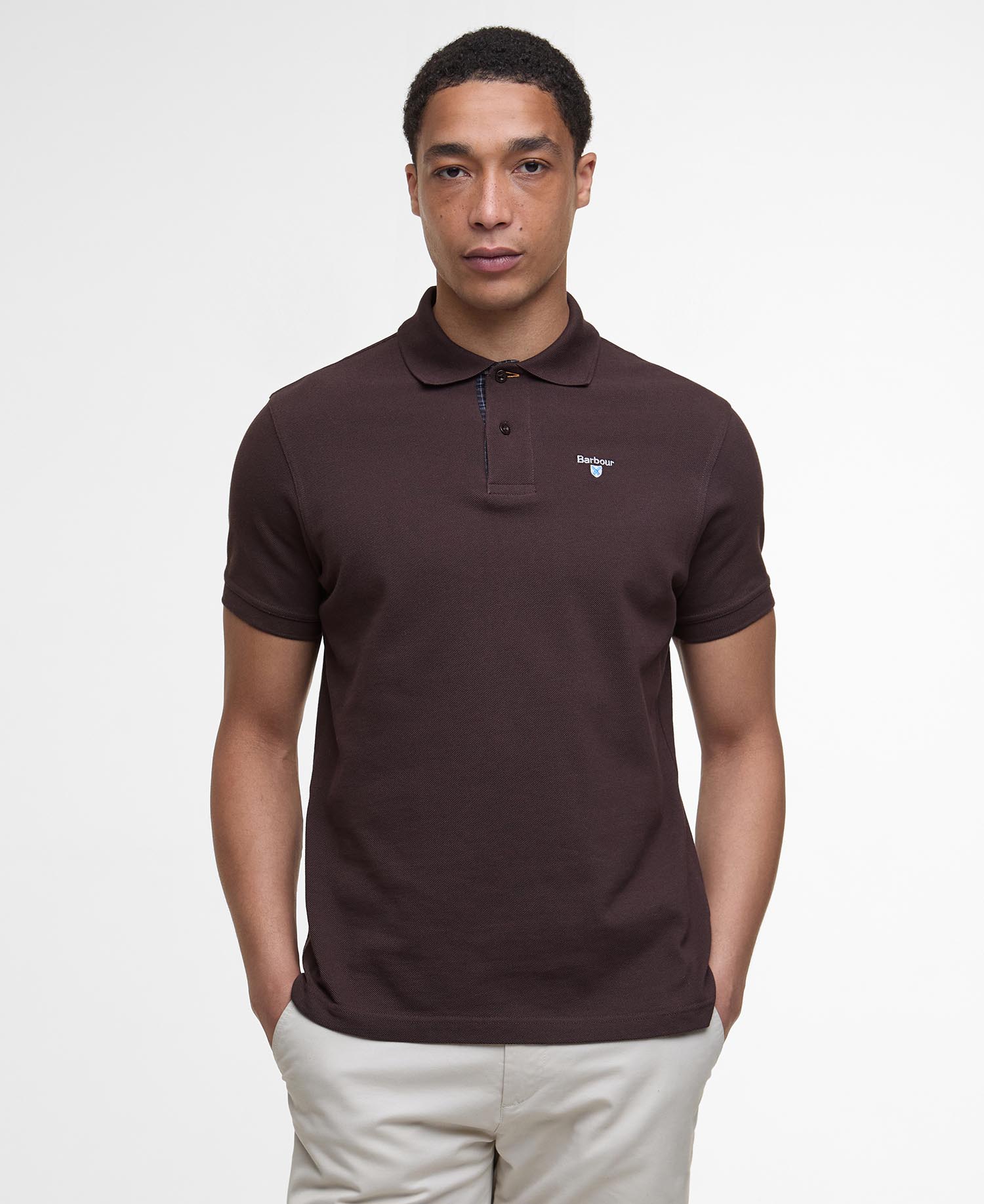Tartan Pique Polo Shirt image number 0