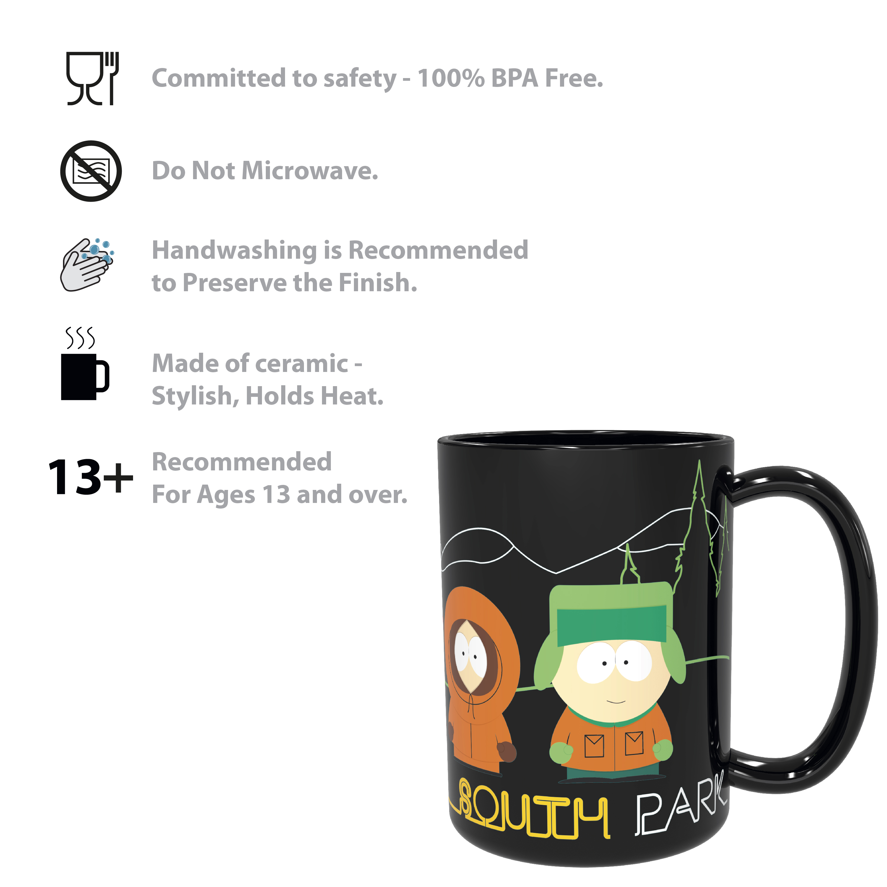 South Park 15 ounce Coffee Mug, Cartman, Kenny & Kyle slideshow image 9 South Park 15 ounce Coffee Mug, Cartman, Kenny & Kyle slideshow image 9