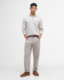 Pantaloni in tessuto stretch lavato dalla vestibilità regular 