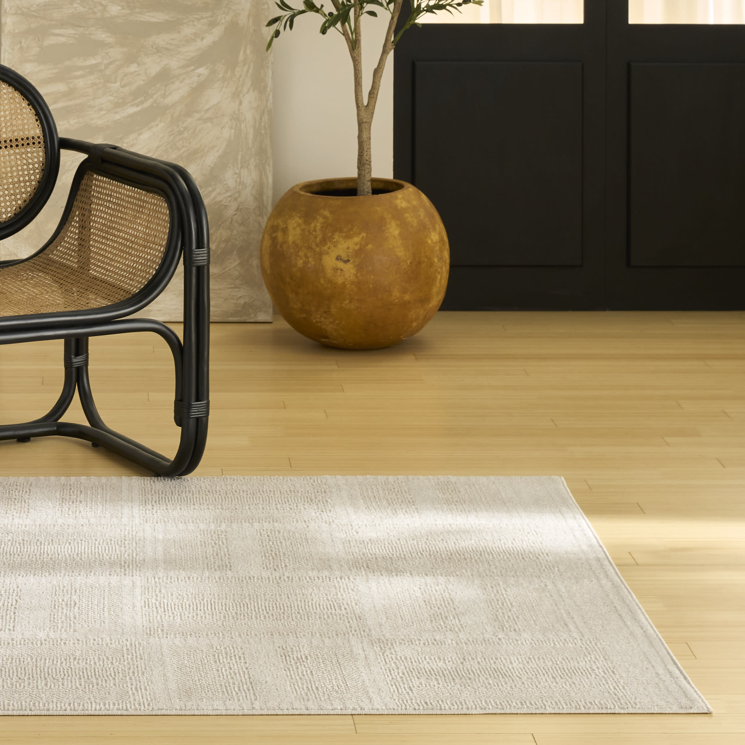 Nourison Nordic 4' x 6' Taupe Modern Indoor Rug