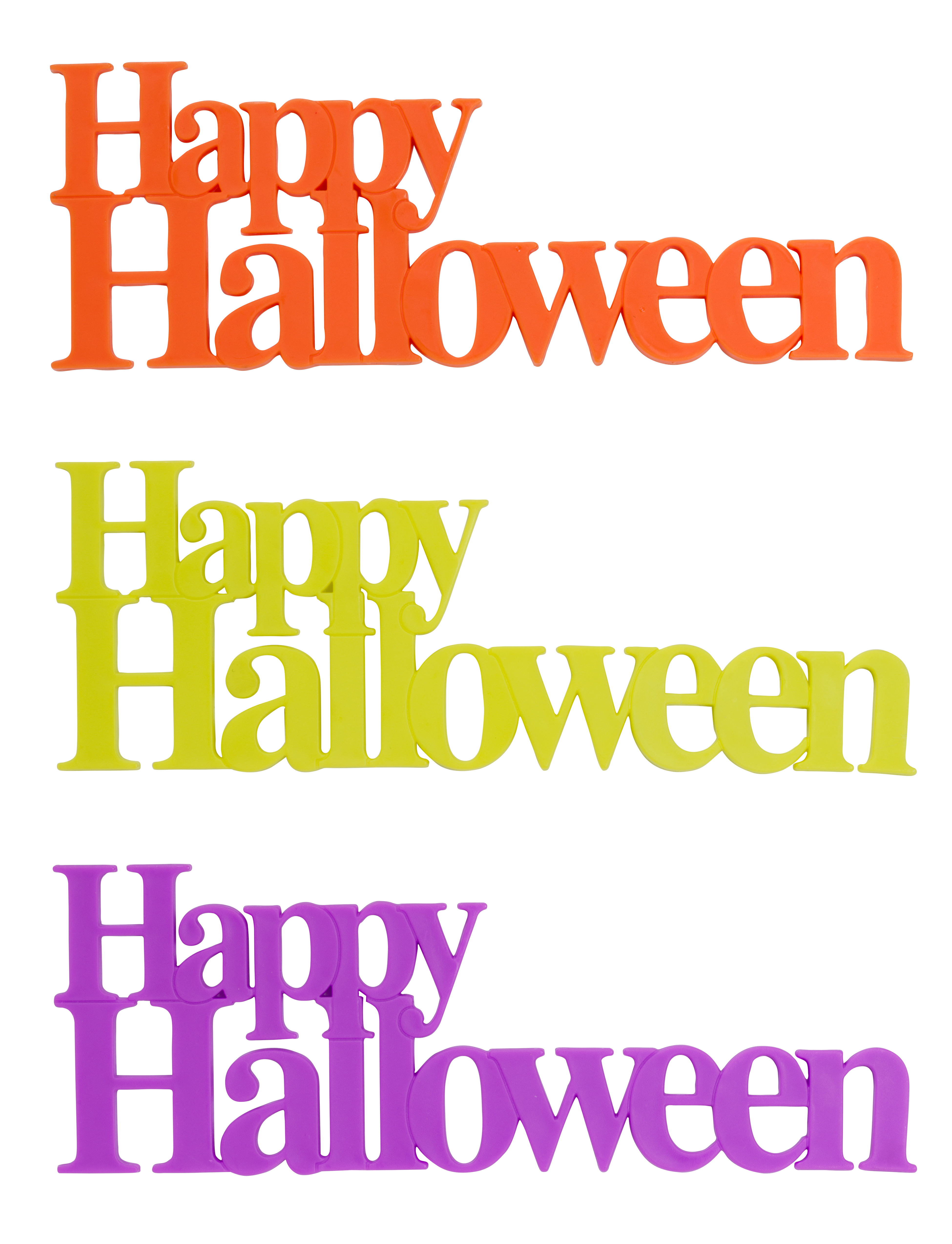 Happy Halloween Script Layon DecoPac