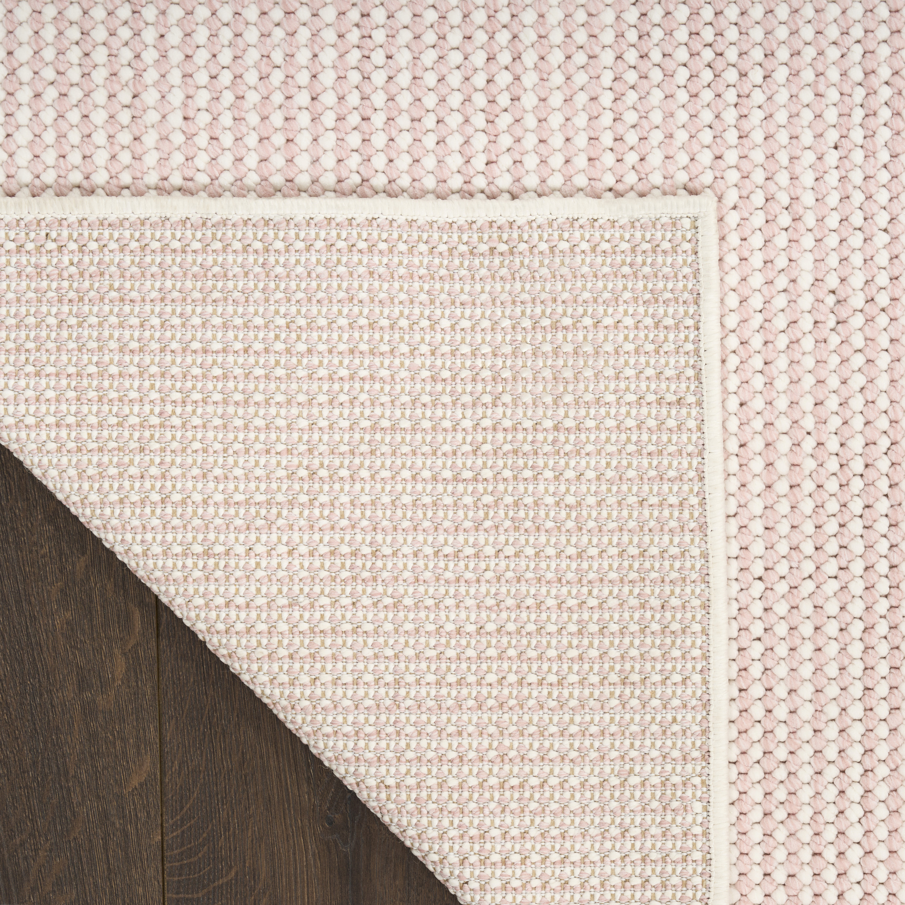 Nourison Natural Texture 7'10" x 9'10" Ivory Rose Farmhouse Indoor Rug