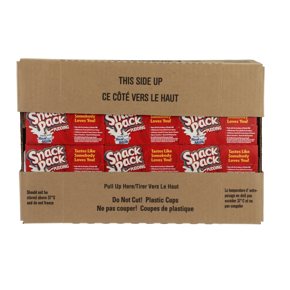 SNACK PACK VANILLA PUDDING 3.5 OZ Conagra Foodservice