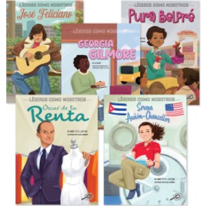 Spanish Biography Paperback Book Set, Leaders Like Us, 5 Books