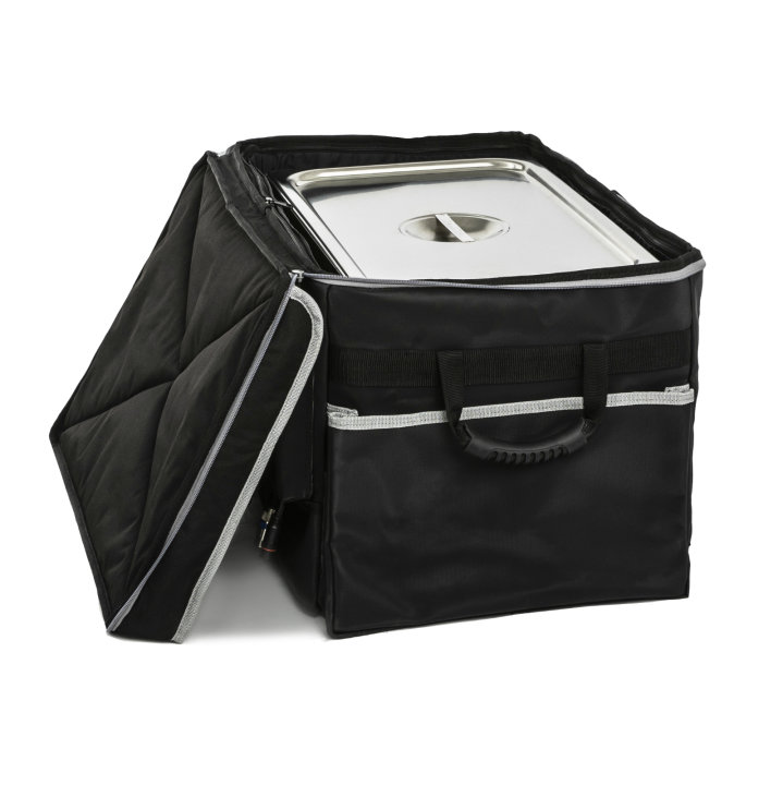 Large 3-Series insulated catering bag with removable liner and three removable dividers