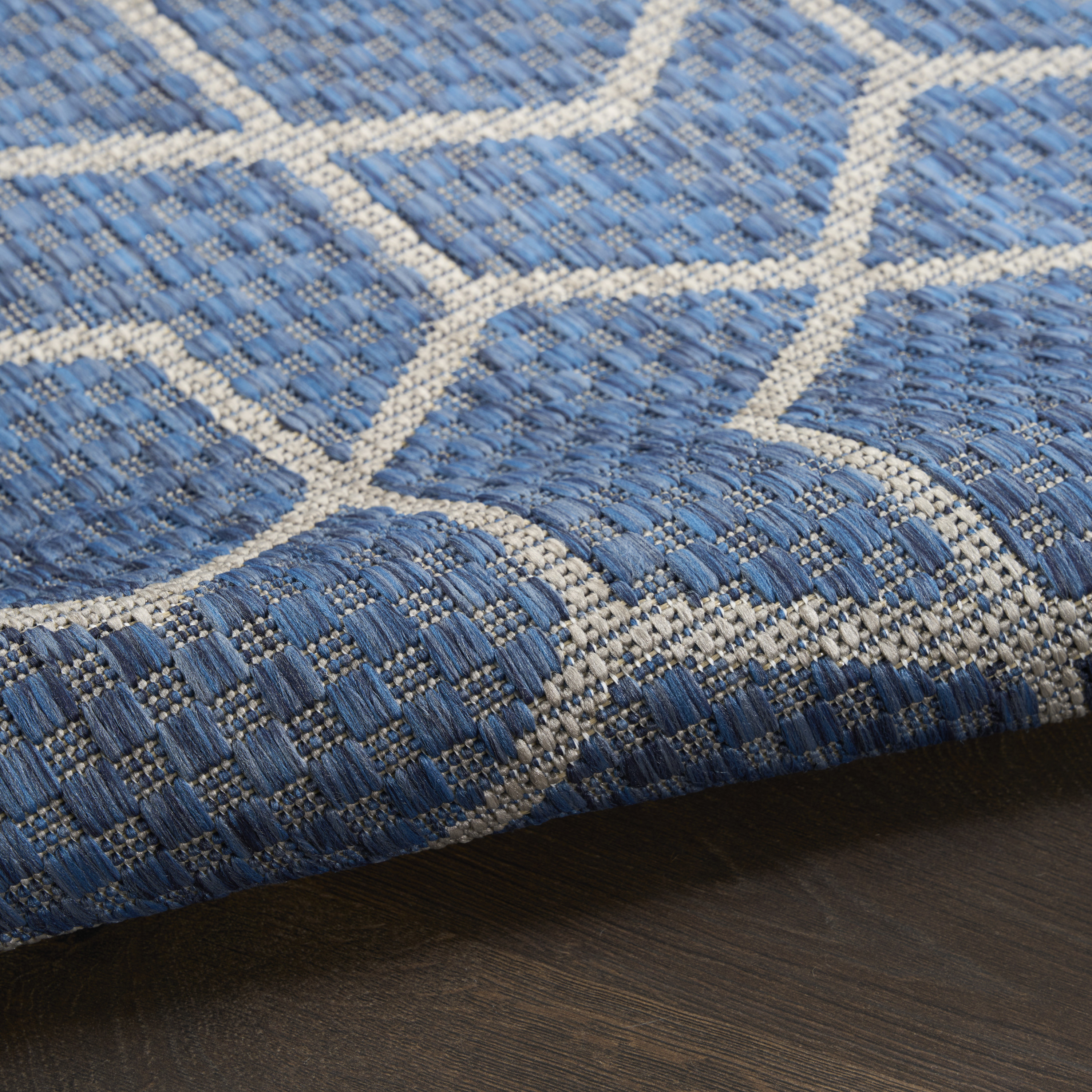 Nourison Horizon Indoor/Outdoor 9' x 12' Denim Modern Rug