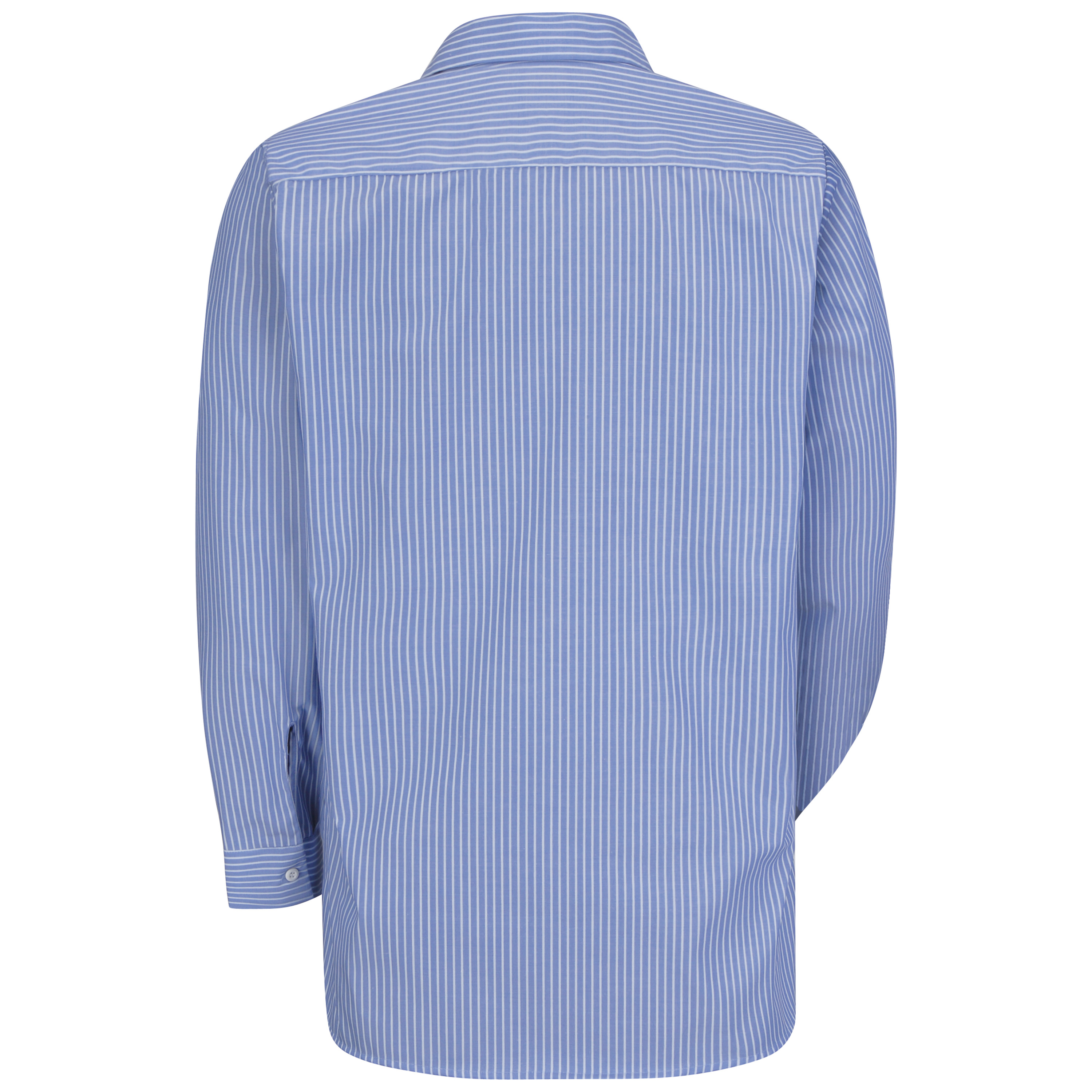 Red Kap Men's Long Sleeve Industrial Striped Work Shirt - Picture 8 of 19