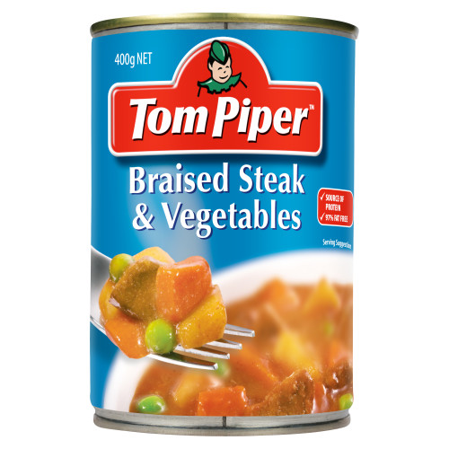  Tom Piper™ Braised Steak & Vegetables 400g 