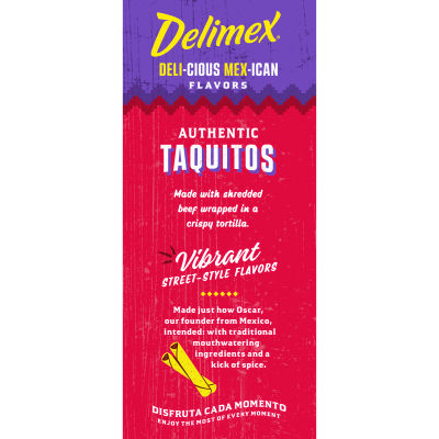 Delimex Beef Corn Taquitos, 33 ct Box