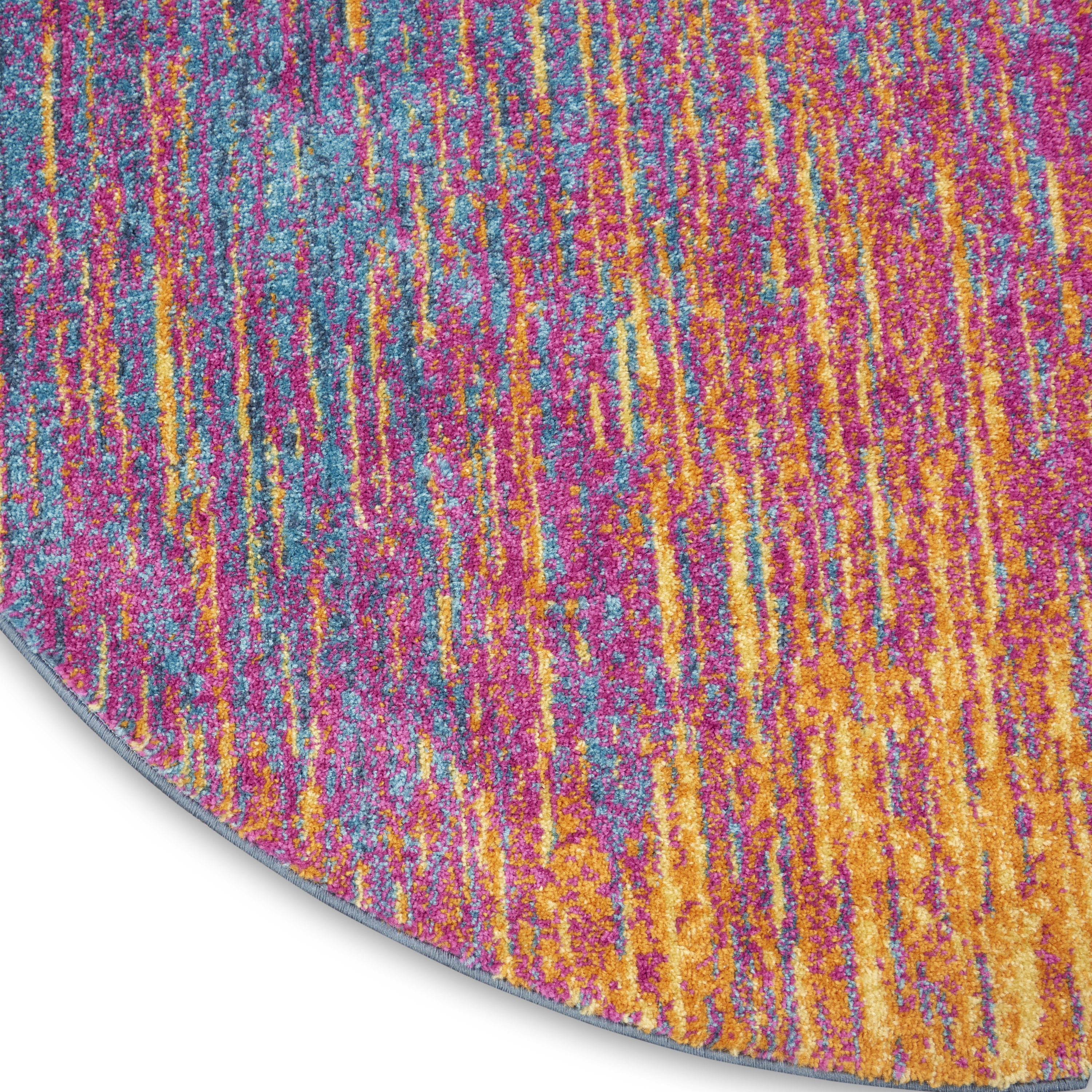 Nourison Passion 5' x Round Multicolor Modern Indoor Rug