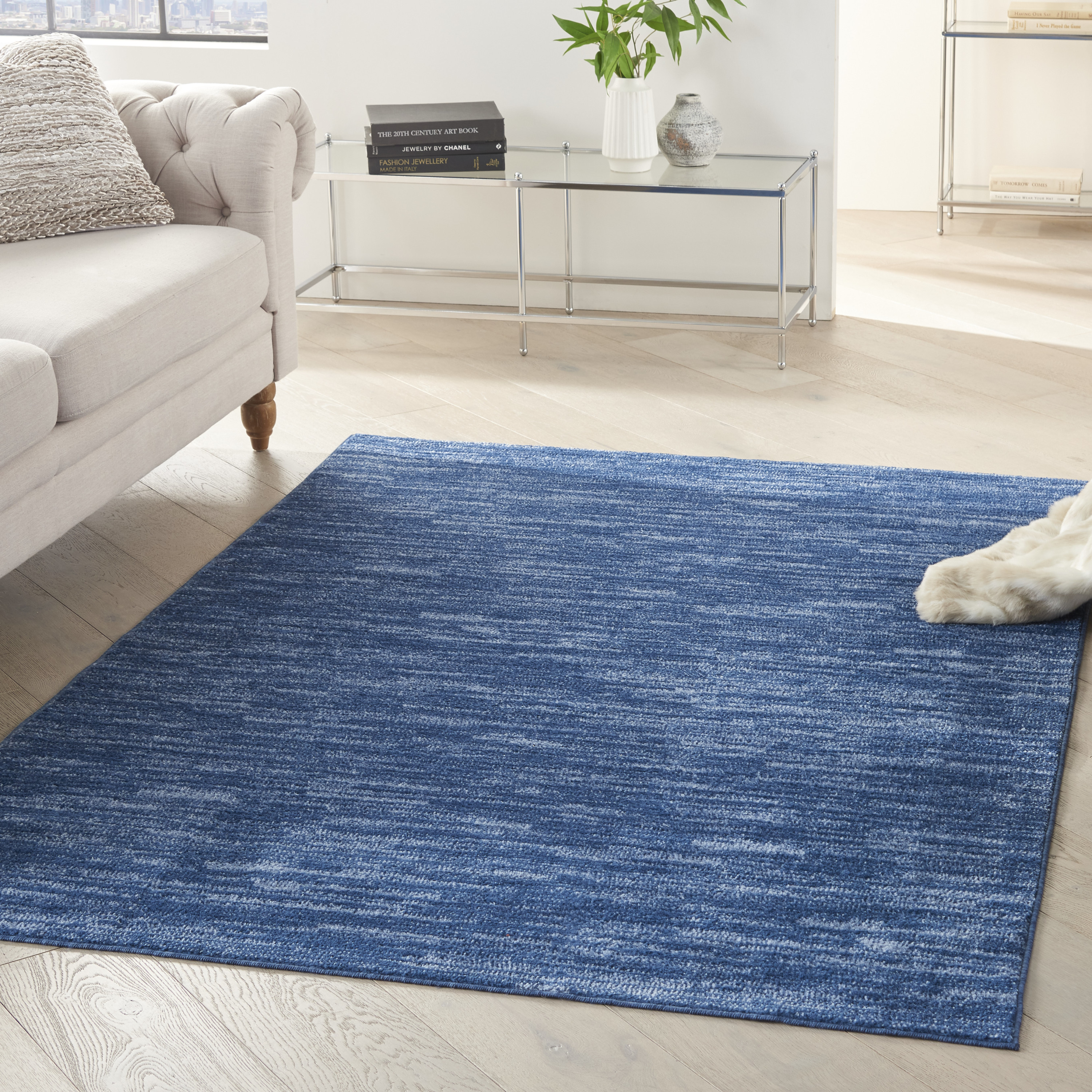 Nourison Nourison Essentials 5' x 8' Navy Blue Outdoor Rug