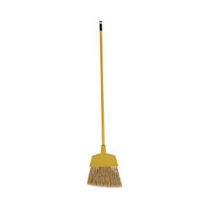 Boardwalk, 10in, Angler Broom, 53in Overall Length, Polypropylene Bristles, Yellow