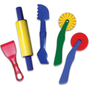 Dough Tools, 5 Assorted Patterns, 5" to 8", 5 Pieces
