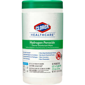 Clorox, Clorox Healthcare Hydrogen Peroxide Cleaner Disinfectant Wipes,  95 Wipes/Container