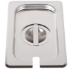 Ninth-size Super Pan V® slotted stainless steel cover
