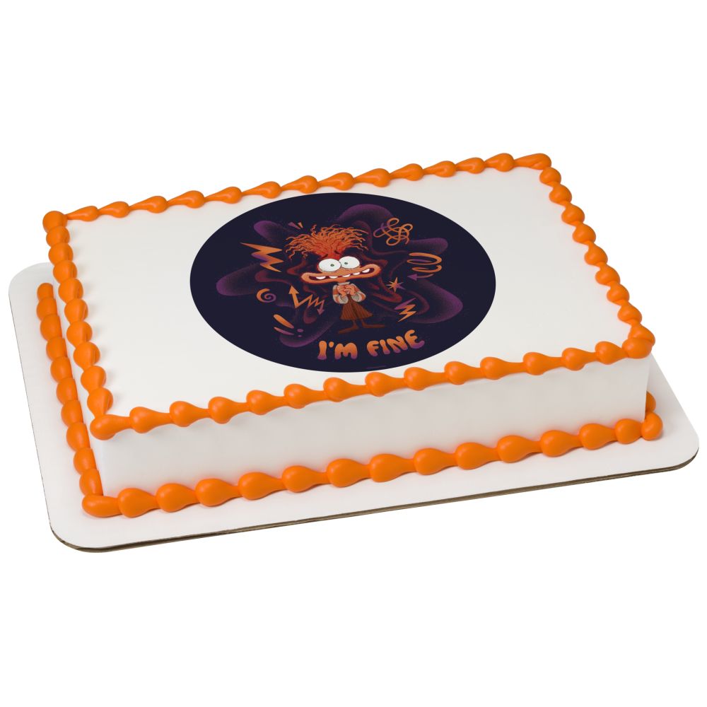 Image Cake Disney and Pixar's Inside Out 2 I'm Fine