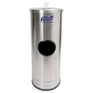 Gojo, PURELL®, Hand Sanitizing Wipes Floor Stand Dispenser, Stainless Steel , 1200ml, Stainless Steel, Manual Dispenser
