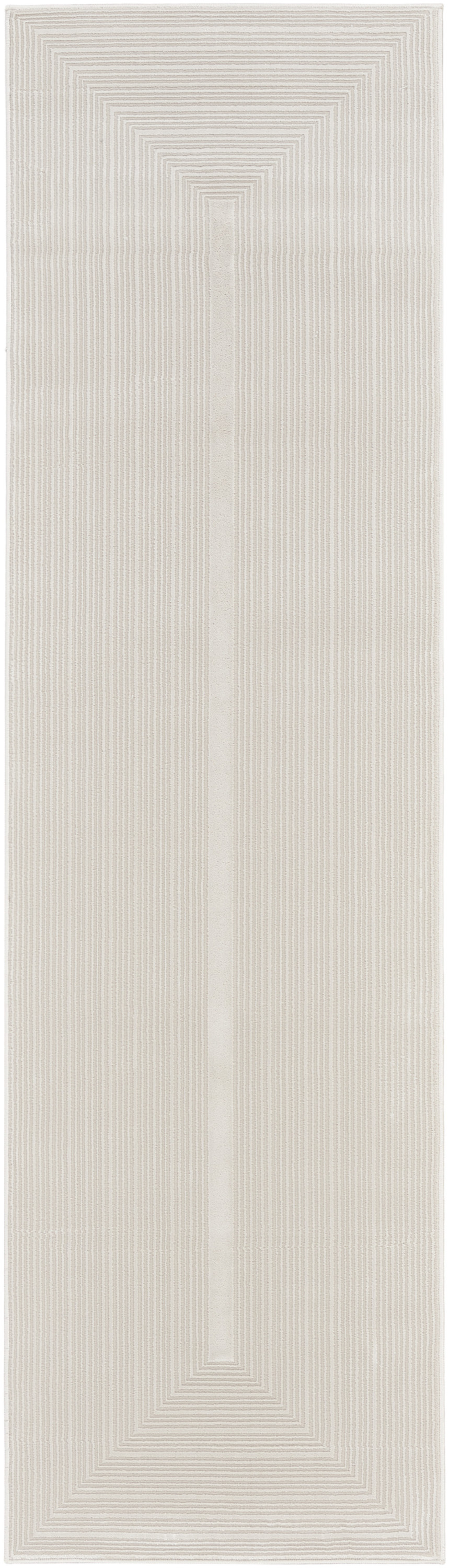 Calvin Klein CK024 Irradiant 2'3" x 7'6" Ivory Modern Indoor Rug