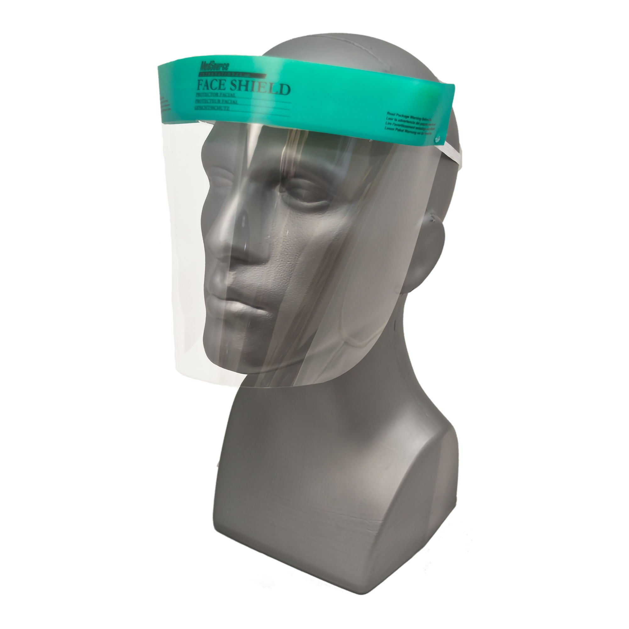Face Shield One Size Fits Most Full Length Anti-fog Disposable NonSterile