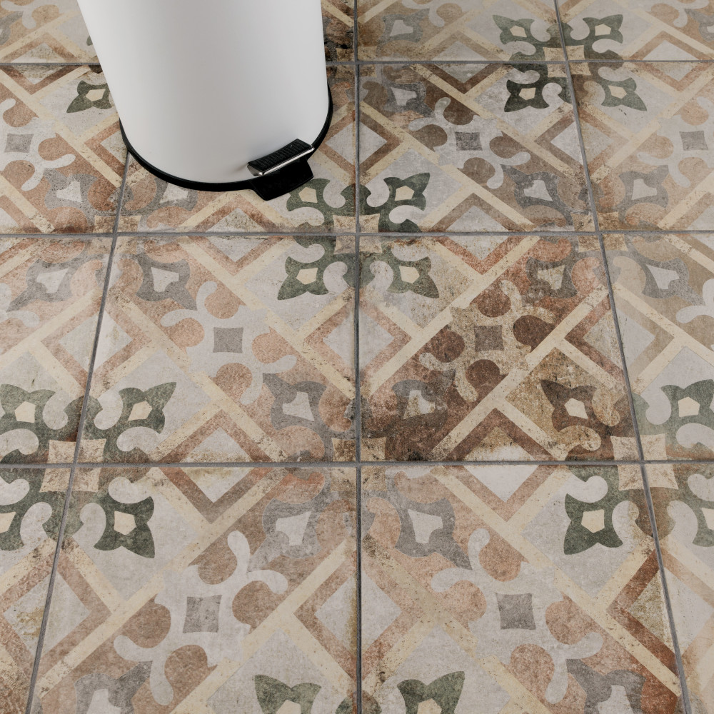 D’Anticatto Decor Laterza 8-3/4 in. x 8-3/4 in. Porcelain Floor and Wall Tile