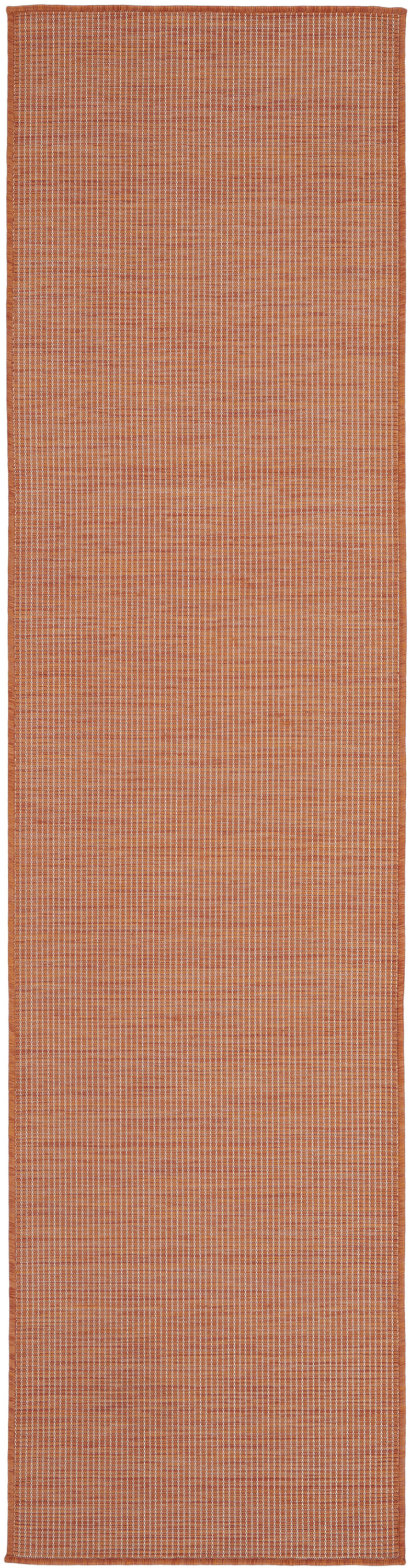 Nourison Positano 2' x 6' Terracotta Modern Rug