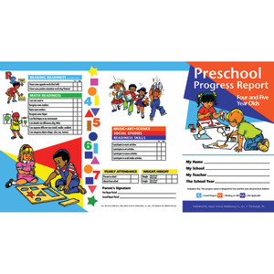 Preschool Progress Report Cards, 10 Per Pack (Ages 4-5)
