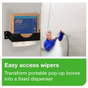 Tork, W24, W24 Pop-Up Wiper Bracket Dispenser, Black