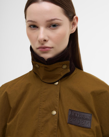 Barbour x ERDEM Reversible Clover Showerproof Trapeze Jacket