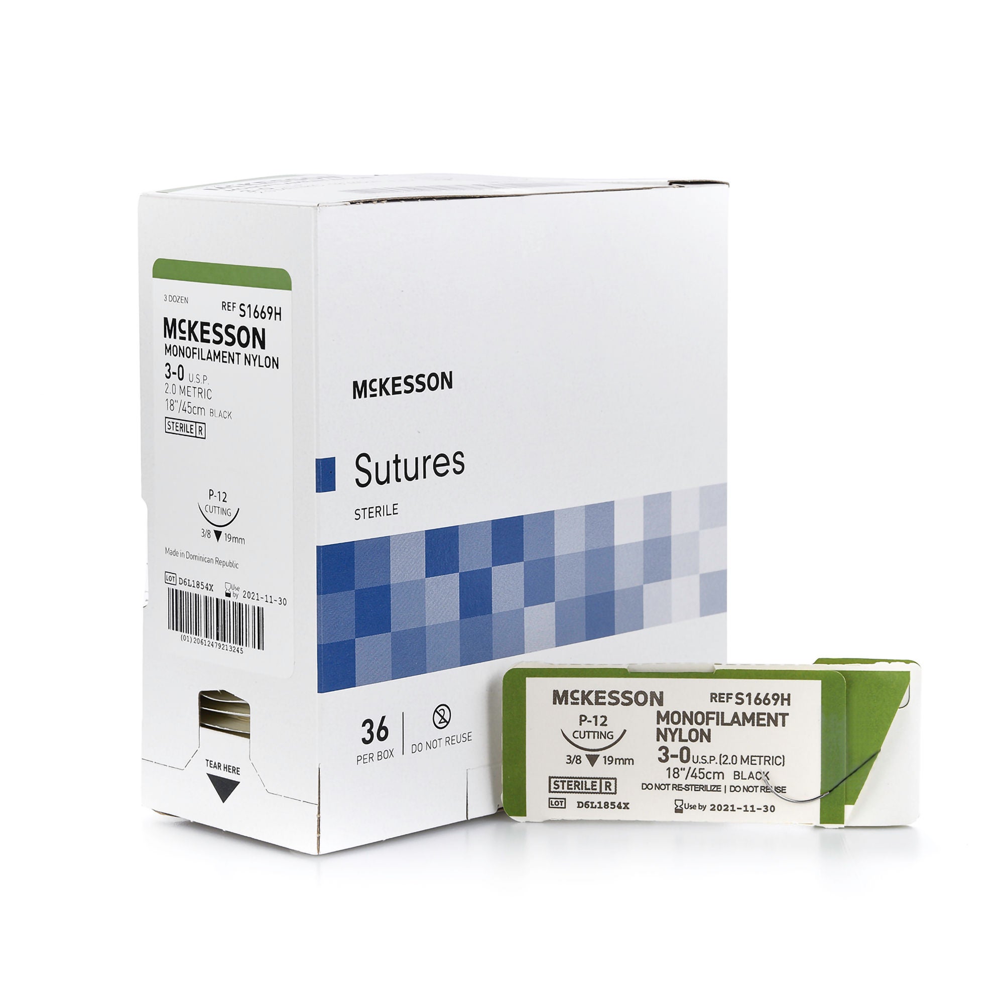McKesson Suture with P-12 Needle