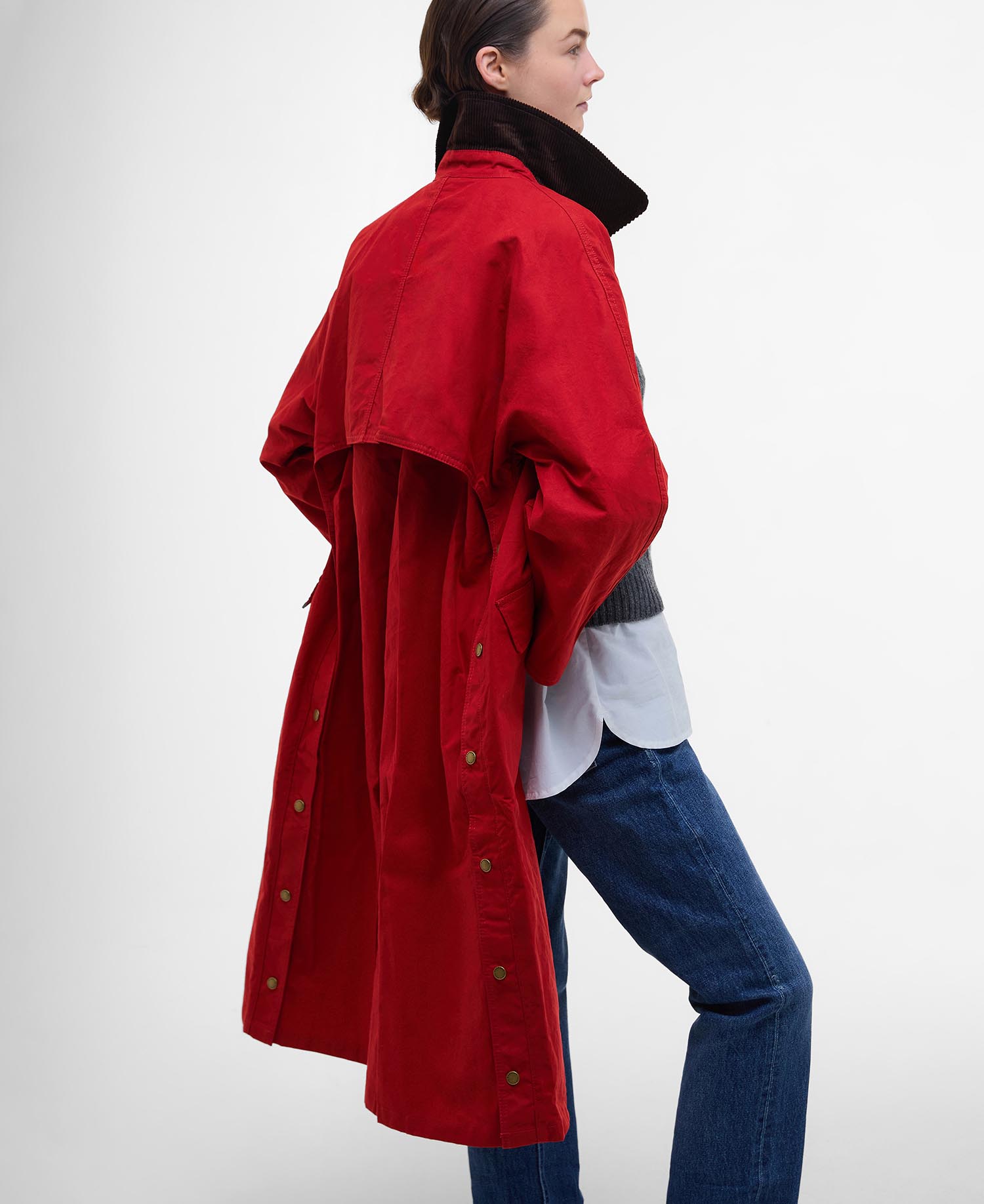 Barbour The Edit by Alexa Lizzy Showerproof Car Coat image number 4