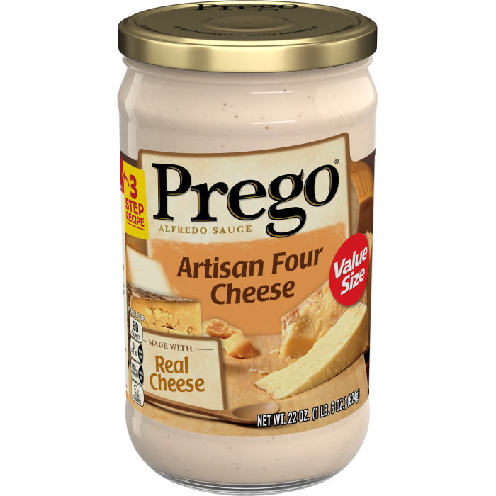 Four Cheese Alfredo Sauce Prego® Pasta Sauces