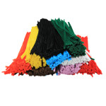 Charles Leonard Chenille 12" Stems, Assorted Colors, Pack of 1000 CHL65490