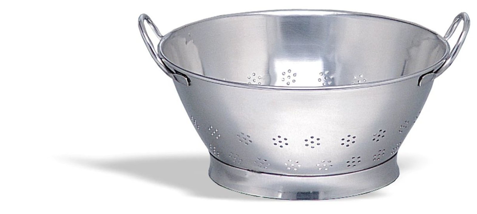 Conical colander 30 cm heavy-duty stainless steel