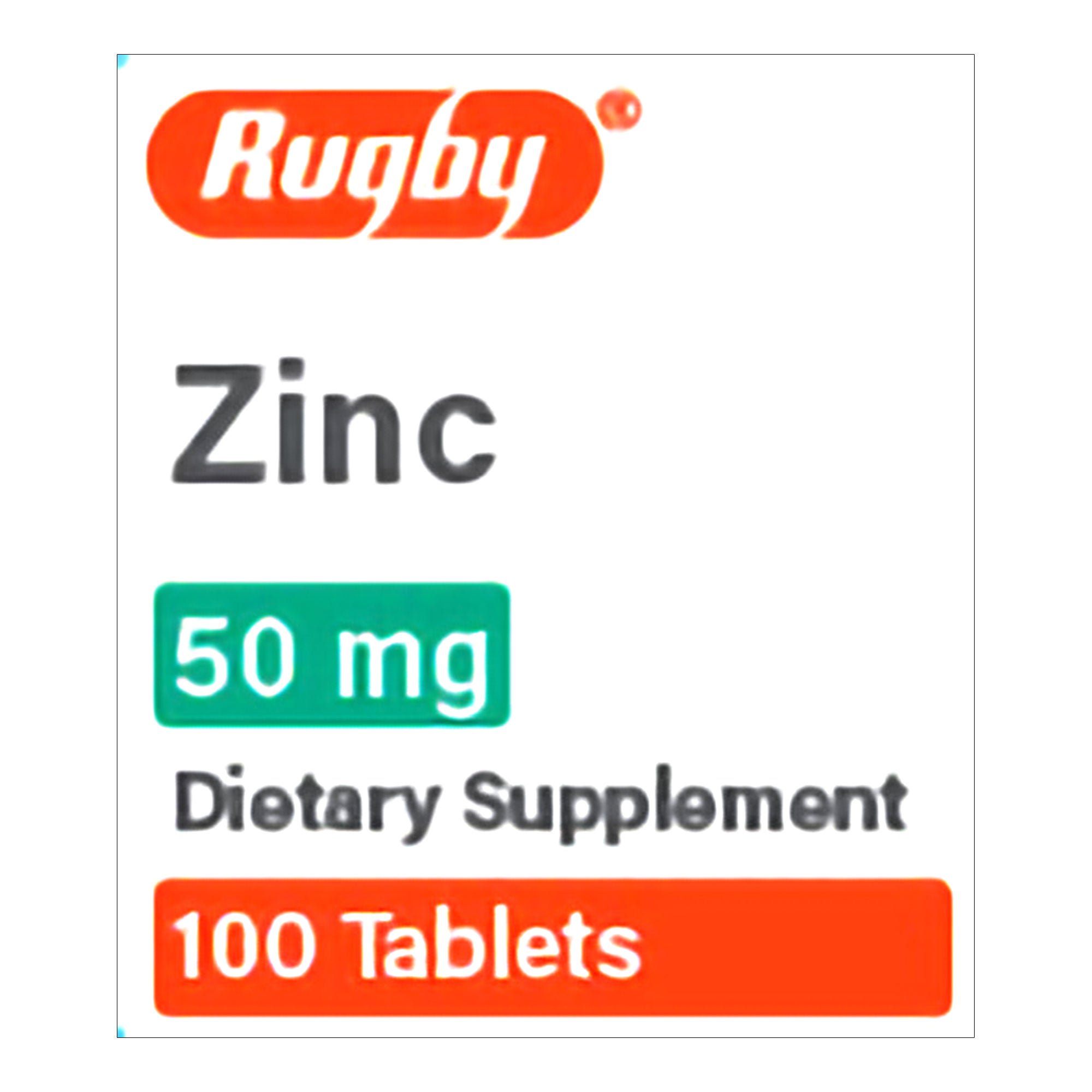 Rugby® 50-mg Zinc Tablets