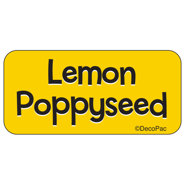 Lemon Poppyseed Label PhotoCake® Edible Image® Merchandising Label