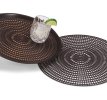 12 ½-inch round antiskid mat in chocolate