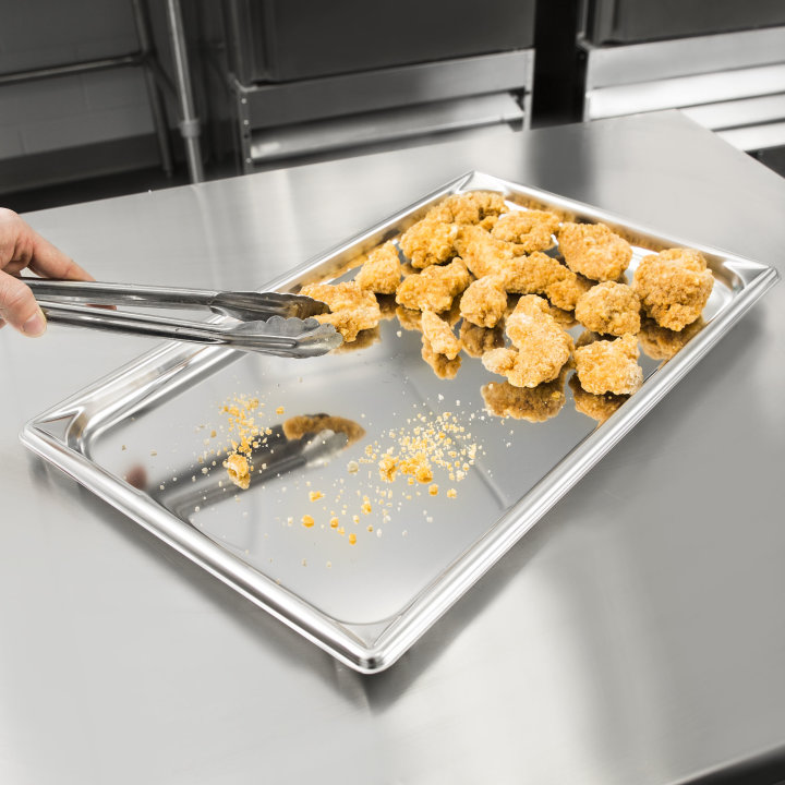 Full-size ¾-inch-deep Super Pan V® stainless steel steam table pan