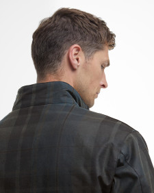 Wachsjacke Harrington Check 