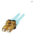 Multimode Duplex Connector, LC, OM3/OM4, Aqua