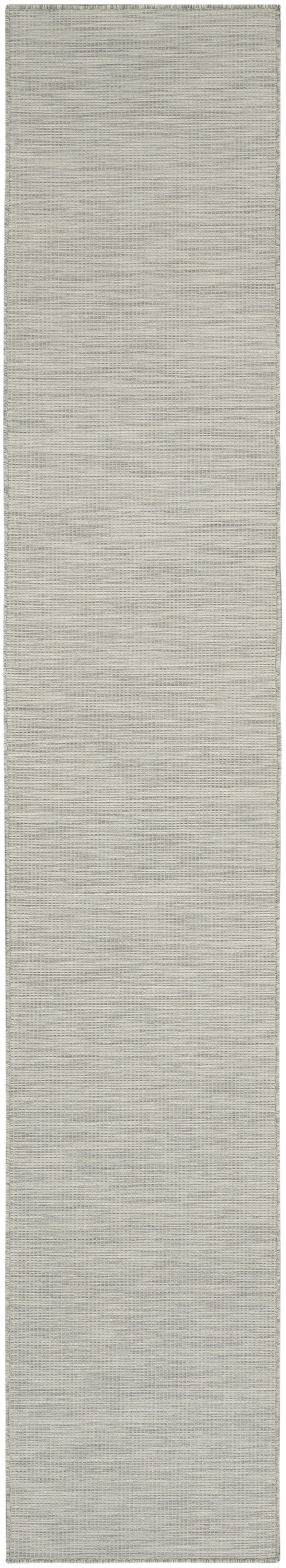 Nourison Positano 2'2" x 12' Light Grey Modern Rug