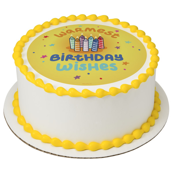 Warmest Birthday Wishes PhotoCake® Edible Image®