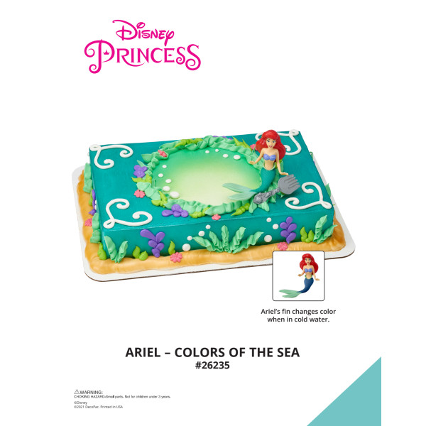 Disney Princess Ariel Colors of the Sea The Magic of Cakes® Icing Only Page